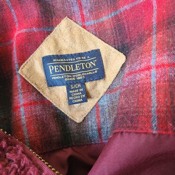 Pendleton Fuzzy Zip Jacket Women's Size Small - Picture 8 of 9